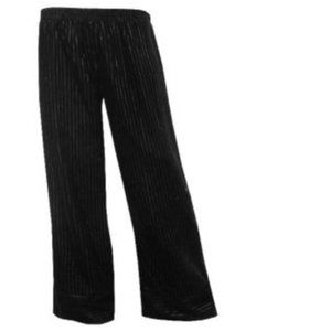 Gold Hawk Velvet Wide Leg Pants Black; *NWT* EXCELLENT CONDITION approx. Small
